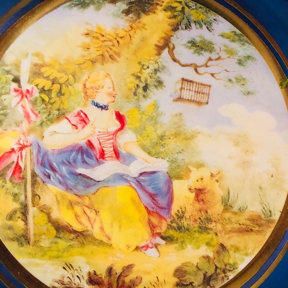 Vintage Tin Decorative Plate - Picture 3 of 4